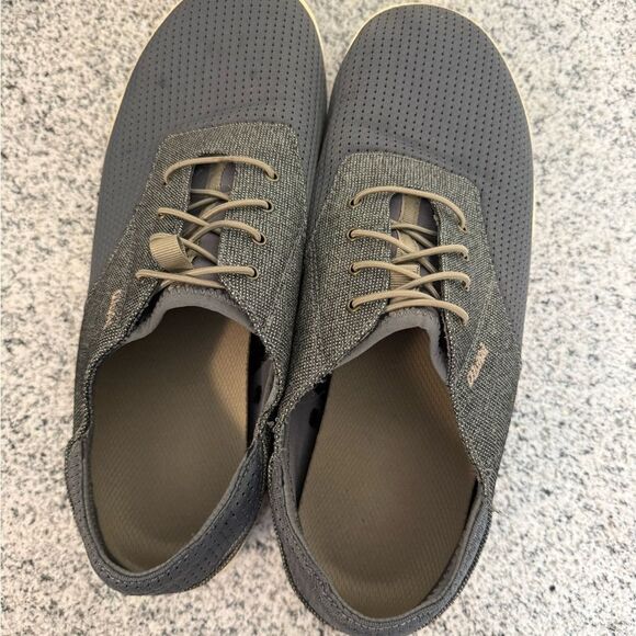 OLUKAI NOHEA MOKU BOAT SHOES  Mens Grey 11 - Picture 3 of 6